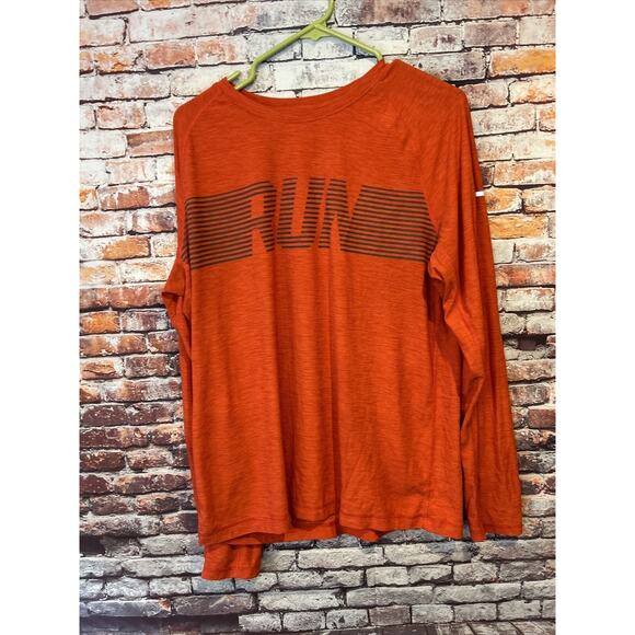 Red Old Navy Long Sleeve Run Shirt Breathe On Men’s Size Large - Picture 1 of 5